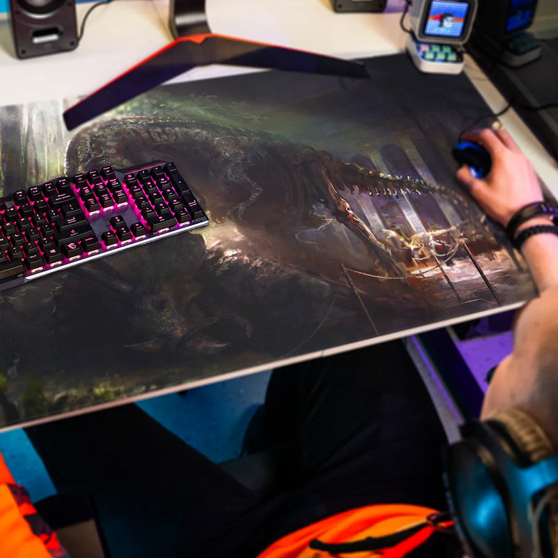 Mousepad T-Rex Echoes Through Time