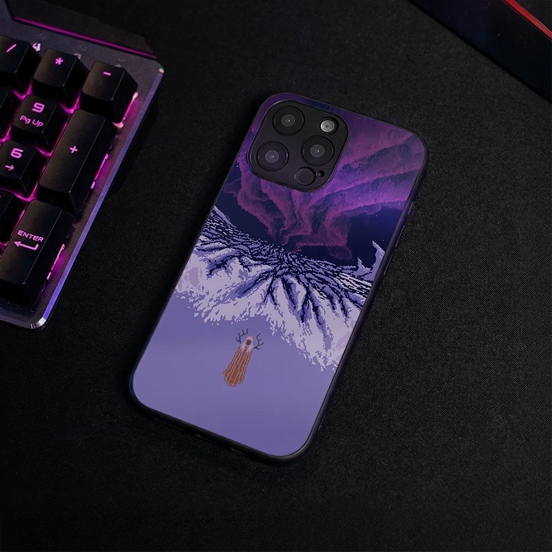 Glass Phone Case Northern Lights