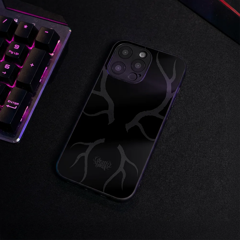 Glass Phone Case Death Howl Antlers