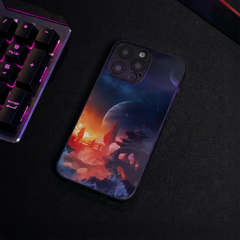 Glass Phone Case Alien Horizon