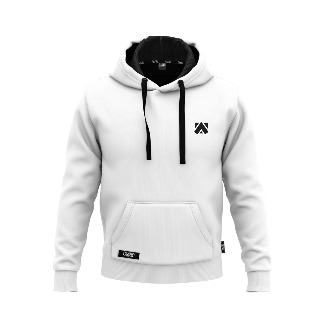 Arkadikuss Logo Basic White Hoodie