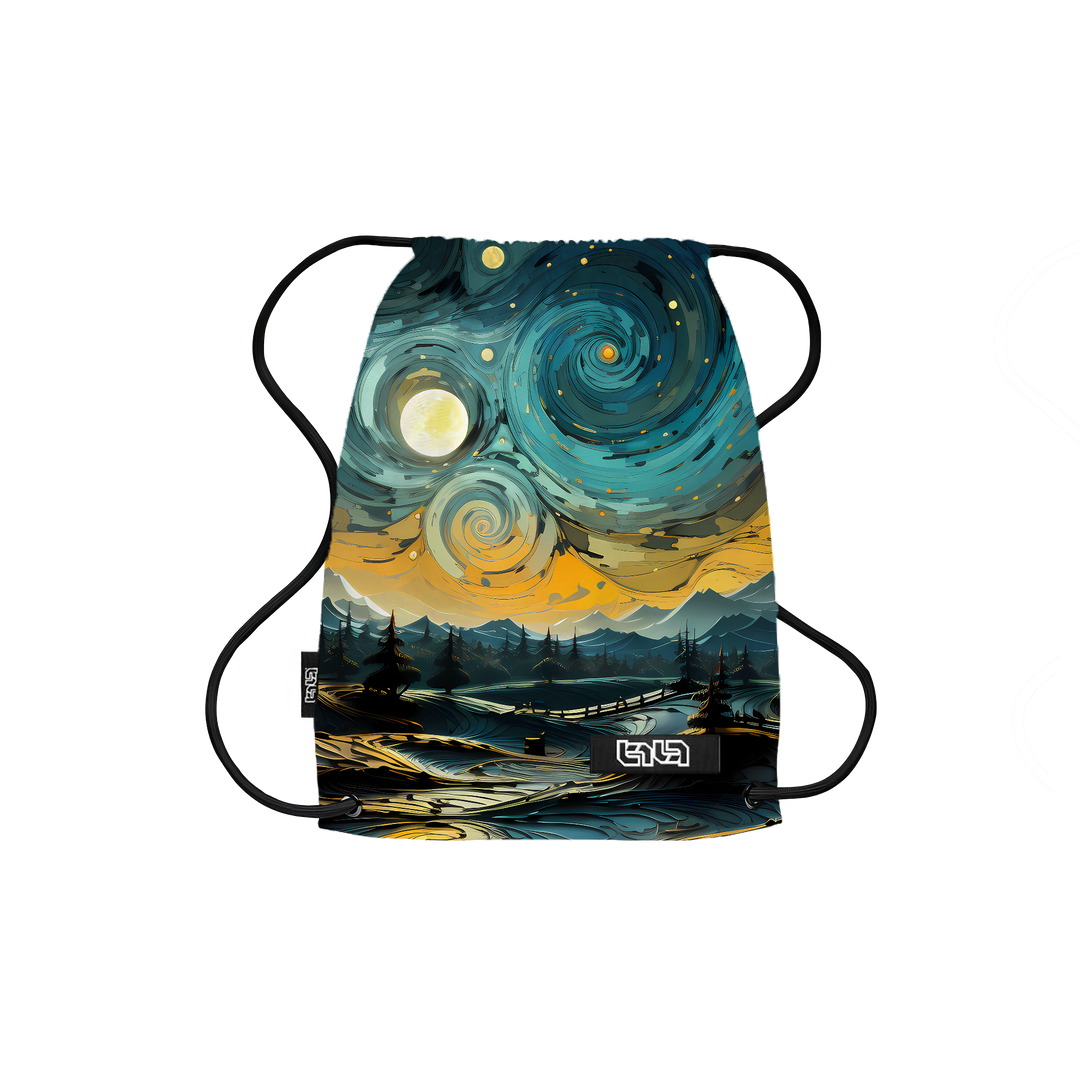 Drawstring Backpack Whirlpools of Night Stars