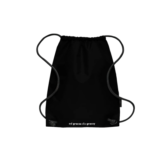 Drawstring Backpack Arkadikuss Logo Basic Black