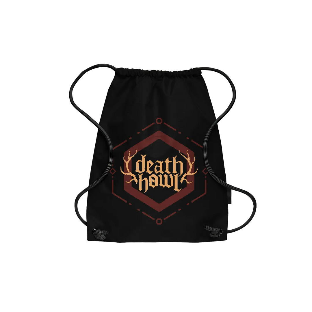 Death Howl Logo Drawstring Backpack