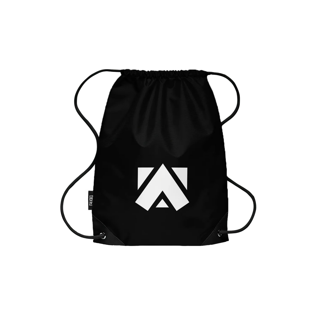 Drawstring Backpack Arkadikuss Logo Basic Black