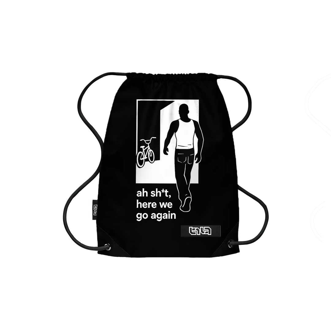 Drawstring Backpack Here We Go Again