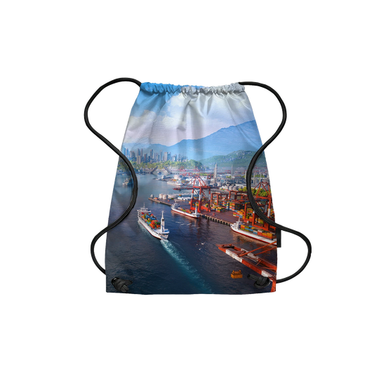 Drawstring Backpack Bridges & Ports