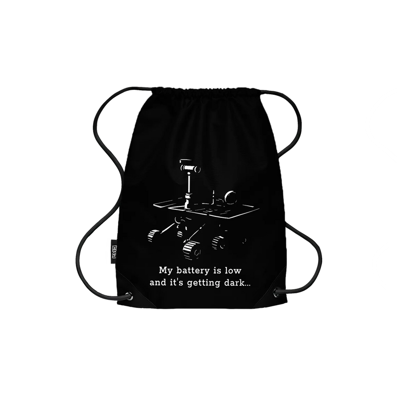 Drawstring Backpack My Battery is Low