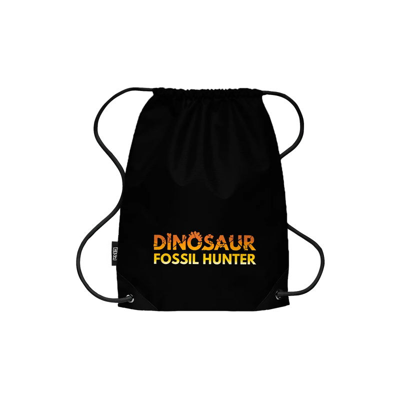 Drawstring Backpack Dinosaur Fossil Hunter Logo