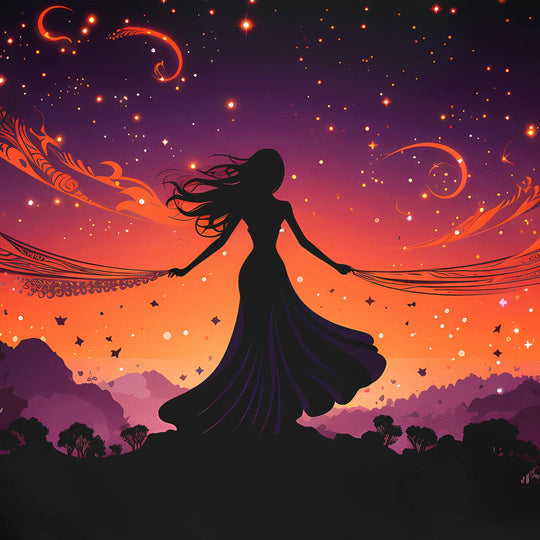 Drawstring Backpack Dancing with the Galaxy