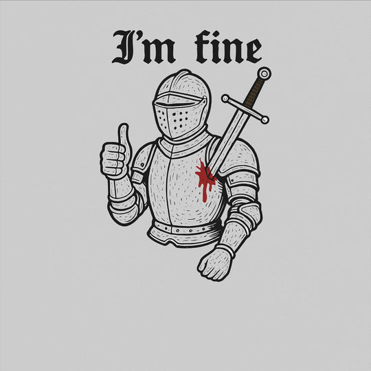 Drawstring Backpack I'm Fine