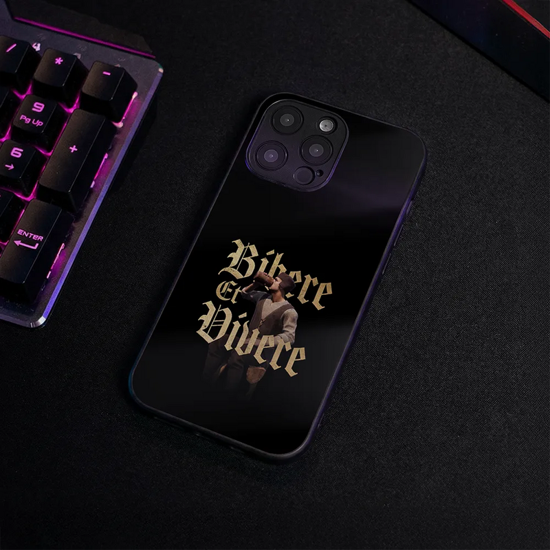 Glass Phone Case Bibere et Divere
