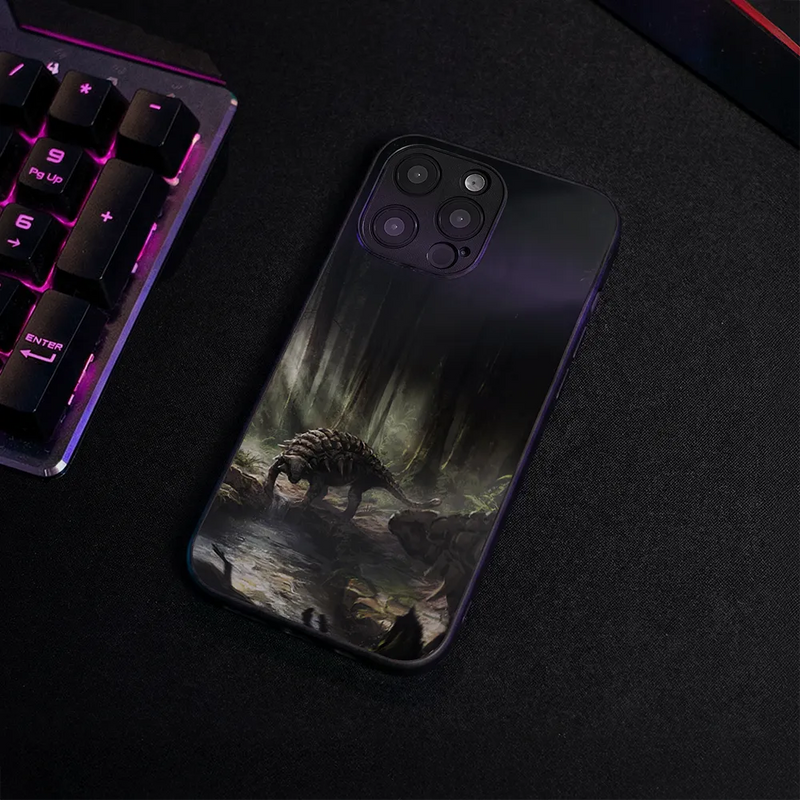 Glass Phone Case Edmontonia of the Deep Forest