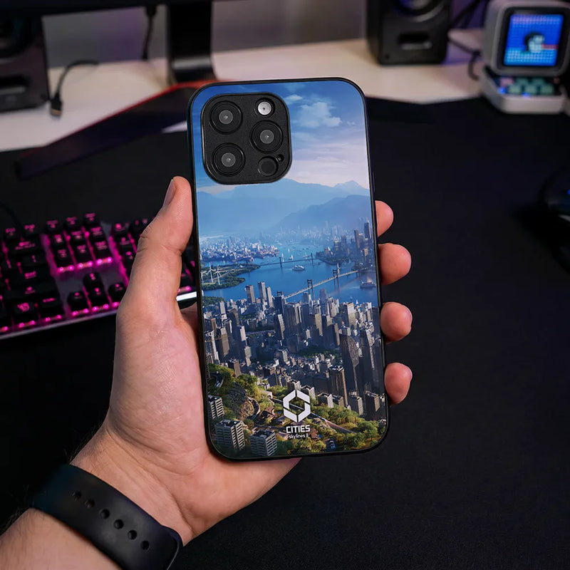 Glass Phone Case Skyline Bay