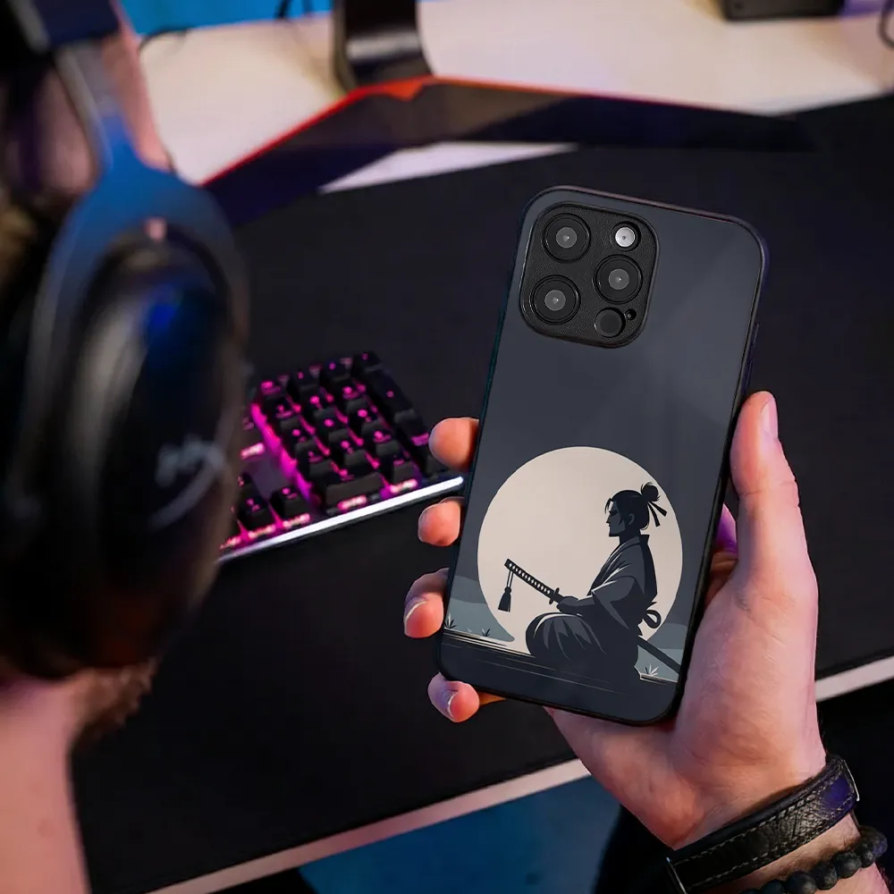 Glass Phone Case Samurai Calm