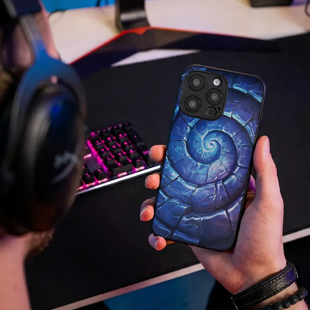 Glass Phone Case Magic Spiral