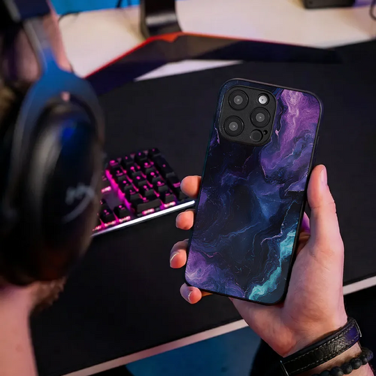 Glass Phone Case Galactic Mist
