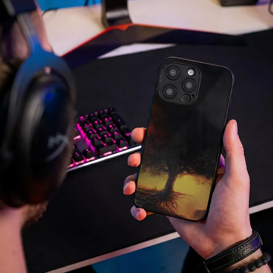 Glass Phone Case Under the Tree of Memories