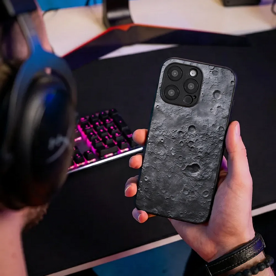 Glass Phone Case Lunar Surface