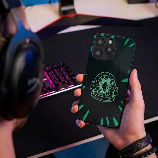 Glass Phone Case Portal Jump