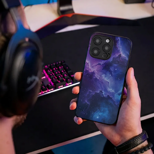 Glass Phone Case Starry Clouds