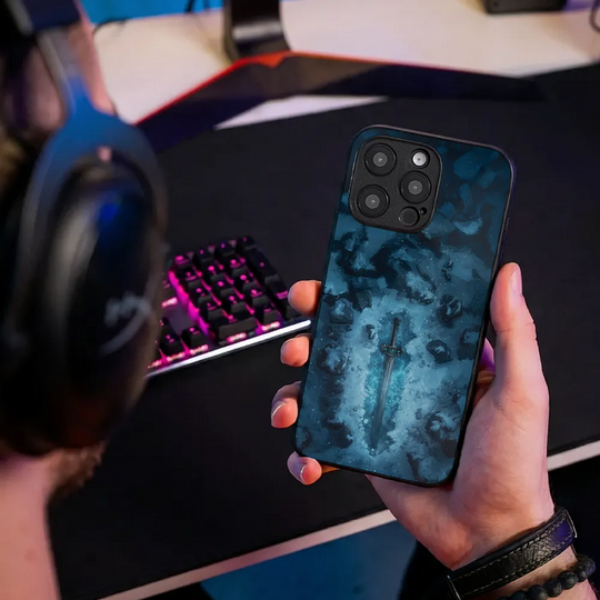 Glass Phone Case Frozen Blade