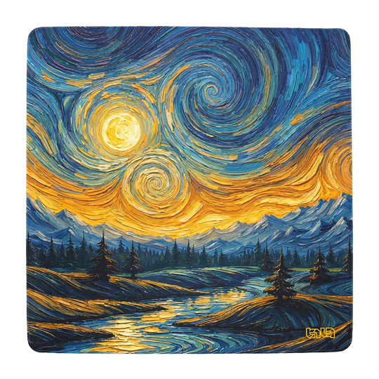 Floor Mat Night Star Swirls